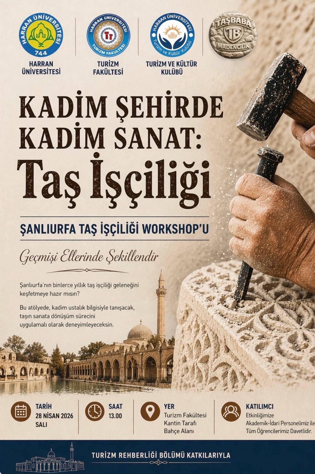 Turizm Rehberliği Öğrencileri Şanlıurfa’nın Kadim Sanatını Deneyimledi